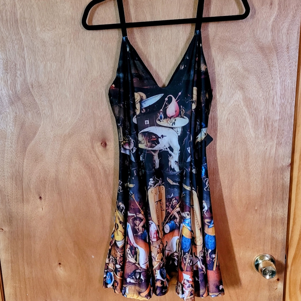 Blackmilk UNEARTHLY DELIGHTS MINI STRAPPY DRESS BNWT